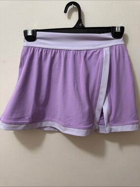 Lilac Athletic Skort with White Trim